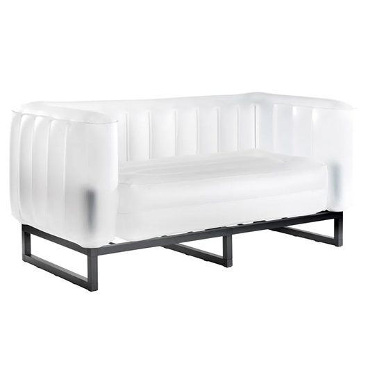 Gallery Loveseat - Frosted White - LED