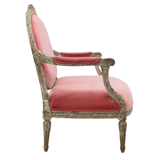 Chateau Sofa - Pink Velvet (1)
