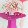 Orbit Cocktail Table Magenta 43"H