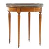 French Marble Top Card Table 24" (1) French Marble Top Card Table 24" (1)