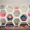 Hexagon Stackable Bar Back - White