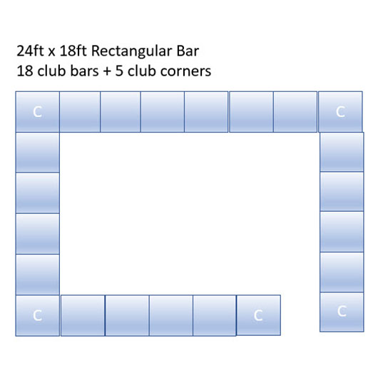 Milano Bar Large - Up to 32ft x 20ft