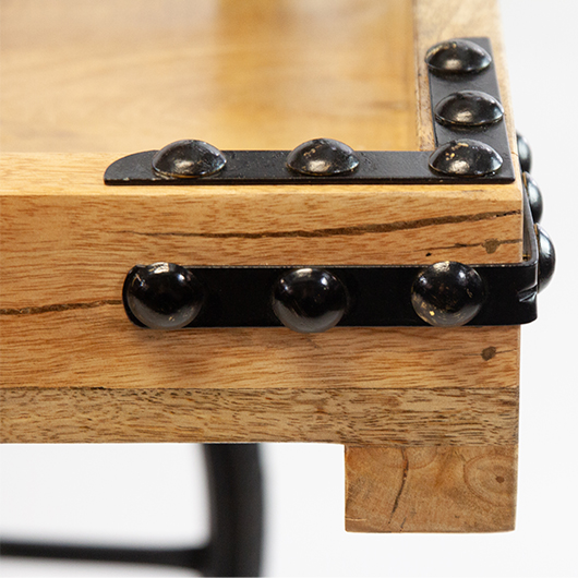 Bastille Cart with Shelf - Wood