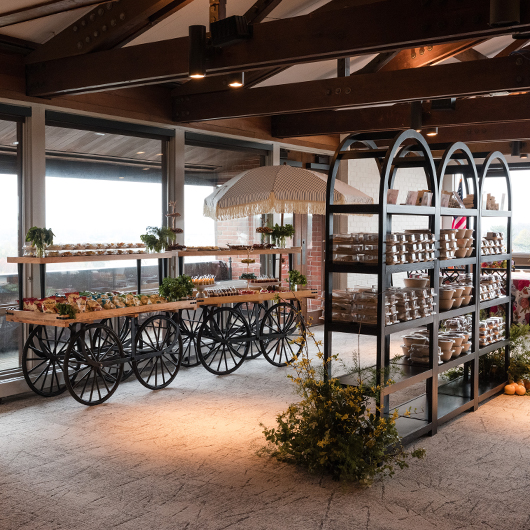 Bastille Cart with Shelf - Wood