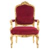 Antique Gilt Throne Chair (2) Antique Gilt Throne Chair (2)