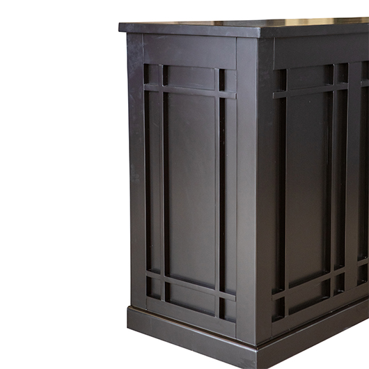 Bristol Bar - Black 84"