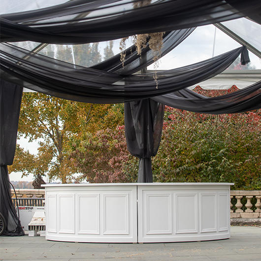 Savoy Bar Curve - White