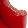 Vintage Red Leather Wingback Chair (2) Vintage Red Leather Wingback Chair (2)