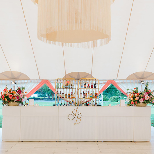 Martini Bar 47" Section - White