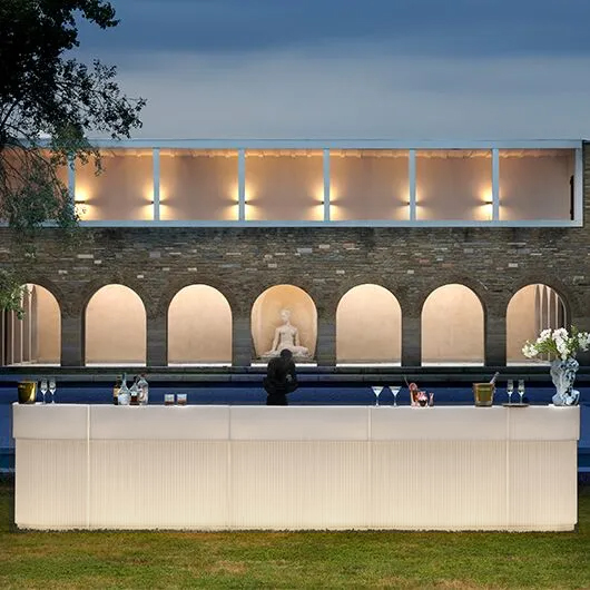 Martini Bar 47" Section - White