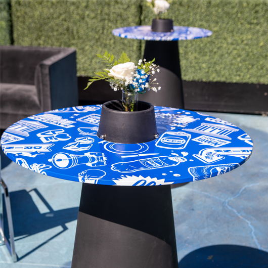 Martini High Cocktail Table - Black