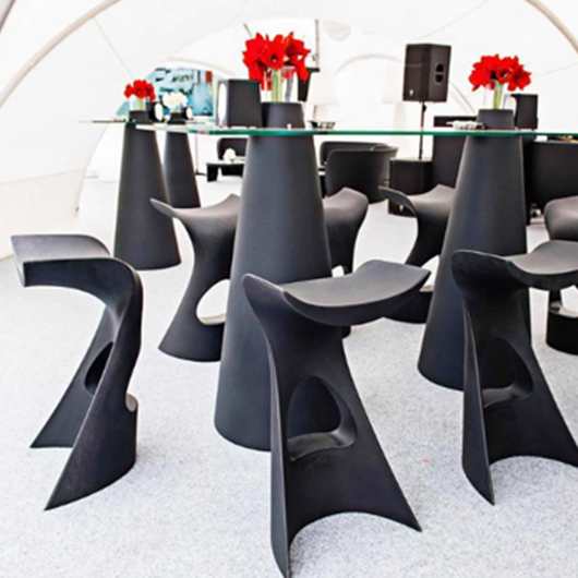 Martini High Cocktail Table - Black