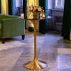 Tulip Table - Black Marble Top | Brass - 41"H