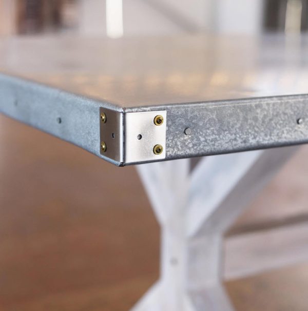 Zinc Trestle Table
