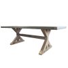 Zinc Trestle Table