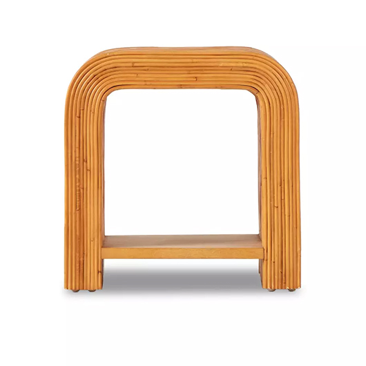Rattan Waterfall Side Table