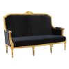 Antique Giltwood Sofa - Black (1)