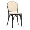 Modern Cane Chair - Black