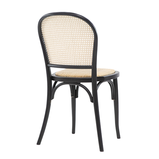 Modern Cane Chair - Black