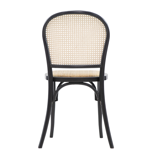 Modern Cane Chair - Black