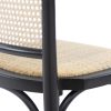 Modern Cane Chair - Black