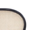 Modern Cane Chair - Black