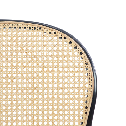 Modern Cane Chair - Black