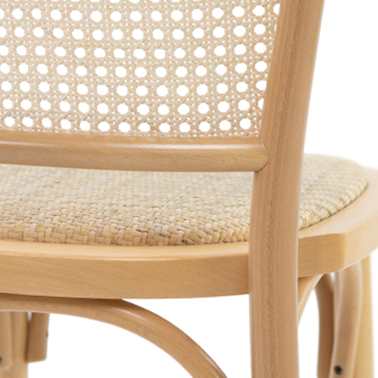 Modern Cane Chair - Natural