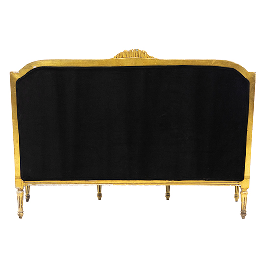 Antique Giltwood Sofa - Black (1)
