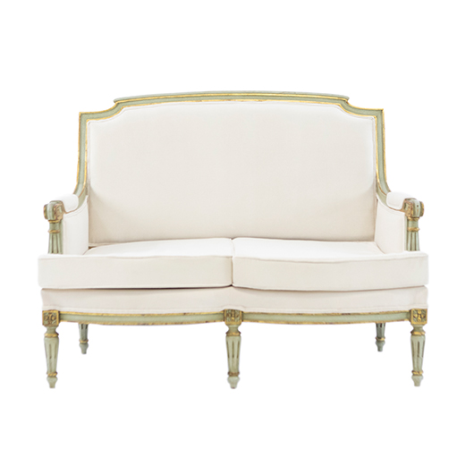 Vintage Celadon Loveseat (1)