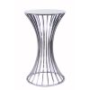 Mirror Top Dorsia Cocktail Table - Silver - 42"H