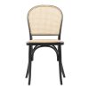 Modern Cane Chair - Black