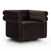 Maxine Swivel Armchair - Espresso