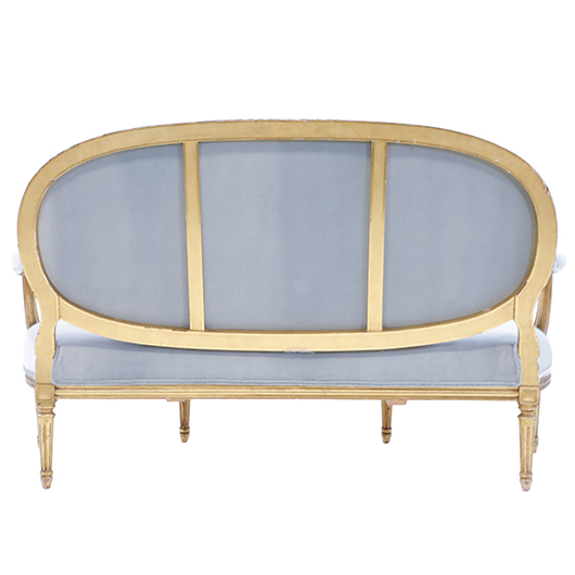 French Blue Gilt Sofa (1)