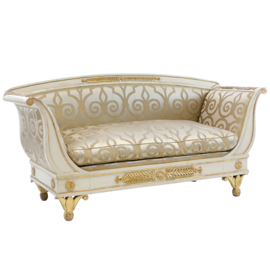 Swedish Empire Gilt Sofa (1) Swedish Empire Gilt Sofa (1)