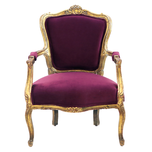 Amethyst Gilt Armchair (2)
