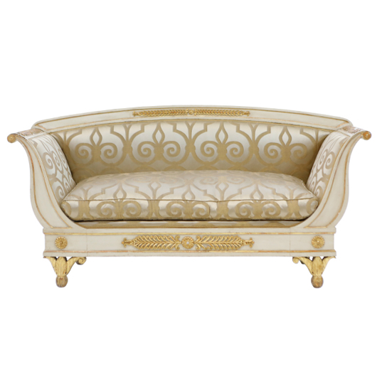 Swedish Empire Gilt Sofa (1)