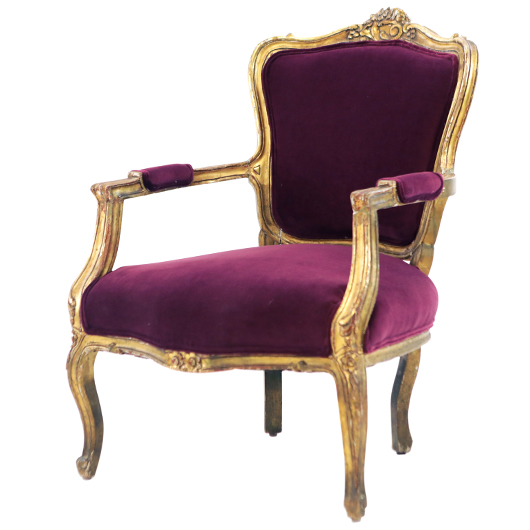 Amethyst Gilt Armchair (2)