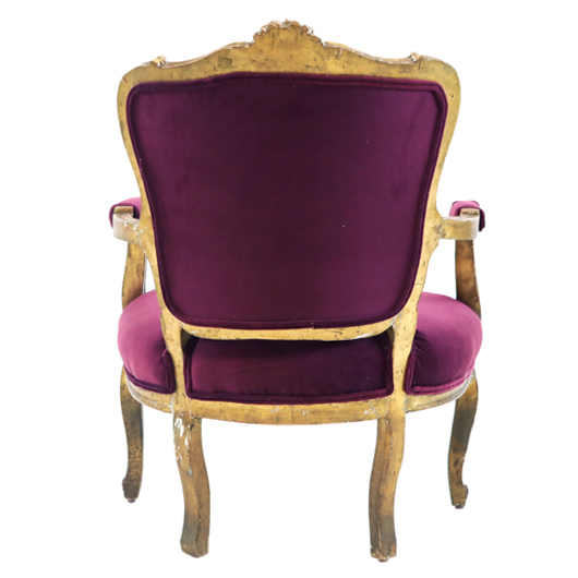 Amethyst Gilt Armchair (2)