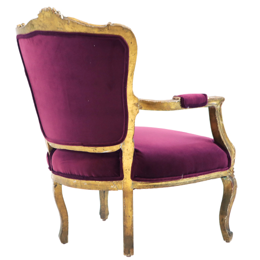 Amethyst Gilt Armchair (2)