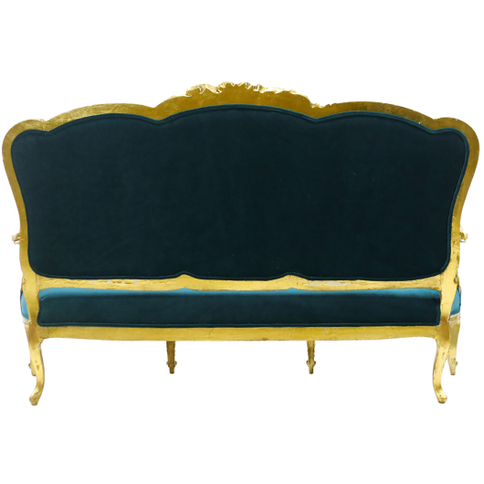 Teal Giltwood Sofa (1) Teal Giltwood Sofa (1)