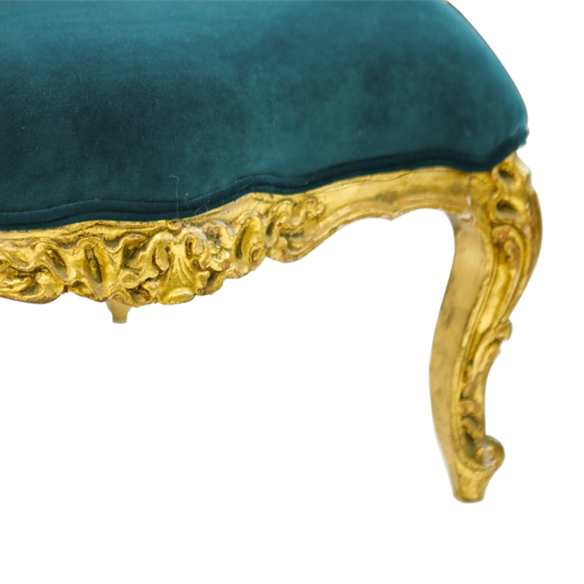 Teal Giltwood Sofa (1) Teal Giltwood Sofa (1)
