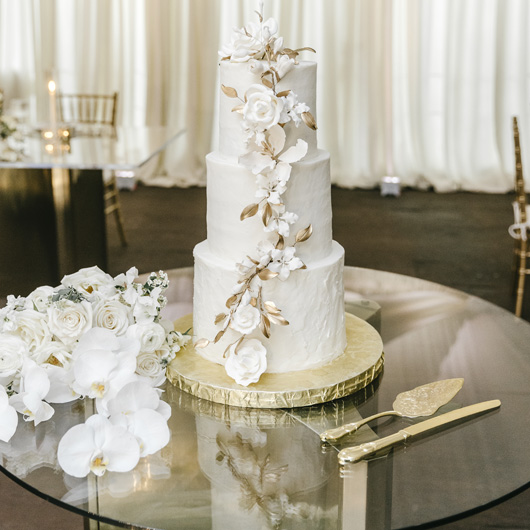 Monaco Cake Table - Gold