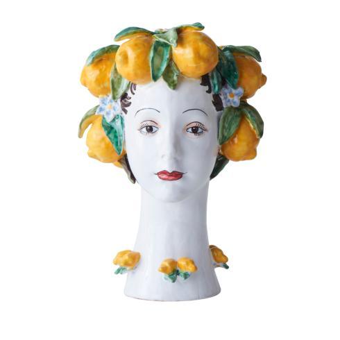 Sicilian Bust Vase - Lemon