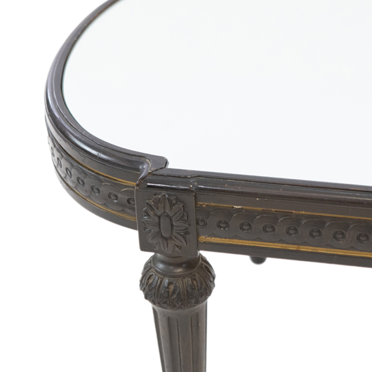 Antique Mirror Top Ebony Coffee Table (1) Antique Mirror Top Ebony Coffee Table (1)