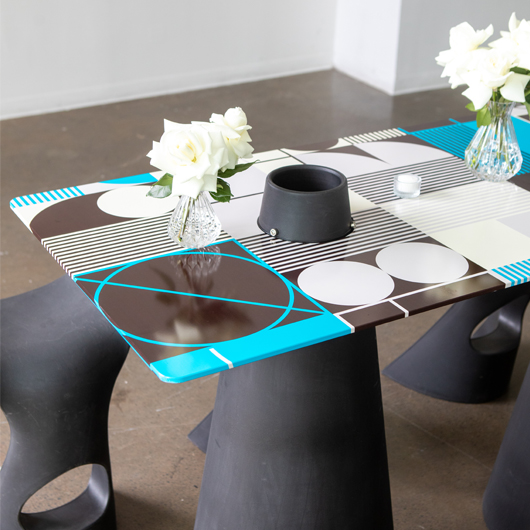Branded Martini Community Table - Black
