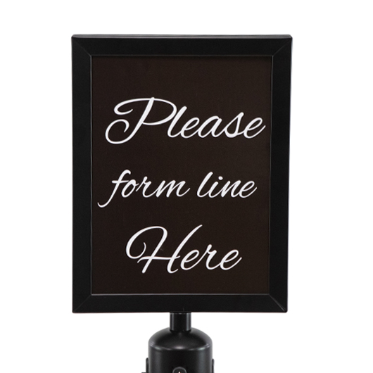 Stanchion Sign Topper