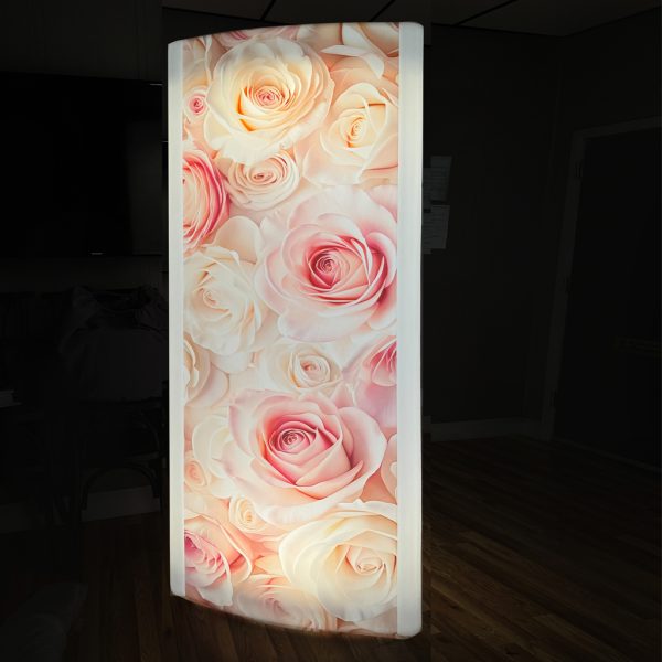 Branded Triangle Display Column