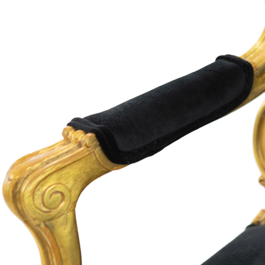 Antique Boudoir Sofa - Black (1) Antique Boudoir Sofa - Black (1)