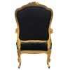 Giltwood Antoine Chair - Black (2)